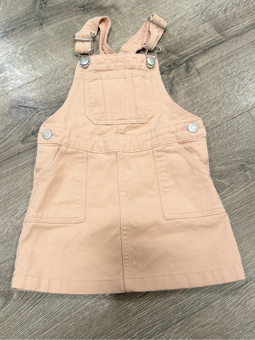 H&M Peach Cotton Overall Dress